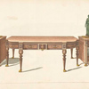 Sideboard and two cabinets.