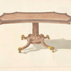 Octagonal table.