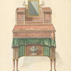 Wash stand with mirror.