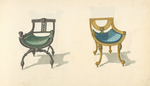 Two chairs with bucket seats