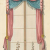 Red and blue drapery.