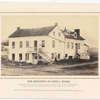 The residence of John L. Burns, : Now familiarly known as the Hero of Gettysburg; a title won by his heroic conduct upon this memorable battle-field. Seated upon the porch, with his gun and crutch beside him, is the old man, now past 70 years of age