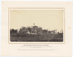 The Theological Seminary, used as a hospital. : The battle first commenced a short distance in the rear of this building; and here may be seen the spot upon which the brave and gallant Gen. Reynolds fell