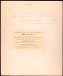 Humerus removed from right arm of John F. Claghorn, 214 Gold St. Brooklyn, L.I. Operation performed by Dr. James B. [Cutter or Cutler], 384 Broad St. Newark N.J. / Johnson  D’Utassy, Photographers