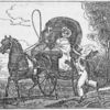 A South Carolina minister and his slave running along his horse and buggy