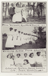 Miss Weimer, Rosetta & David, 1911. ; Coming home from chapel. ; Celestine, Cynthia, Carrie, Lucretia, Lele, Inez, Elizabeth.