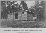 A one-room Negro schoolhouse with work-room attached, Charles City County.