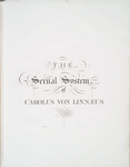 The sexual system of Carolus von Linnæus. (Title page, part 2)