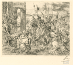 Entrée des croisés à Constantinople, d'après Delacroix.