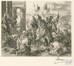 Entrée des croisés à Constantinople, d'après Delacroix.