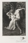 Aimons,] le printemps est divin [(d'après un groupe de Rodin)].