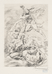 C'est un esprit vengeur qui passe (d'après un bas-relief de Dalou).
