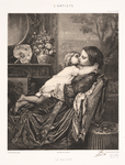 Le baiser, d'après Toulmouche.
