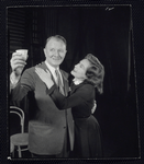 Elliott Nugent and Geraldine Fitzgerald in rehearsal for the stage production Build With One Hand
