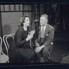Geraldine Fitzgerald and Elliott Nugent in rehearsal for the stage production Build With One Hand