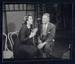 Geraldine Fitzgerald and Elliott Nugent in rehearsal for the stage production Build With One Hand