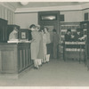 Desk and readers at cart