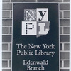 Outdoor sign, Edenwald Library