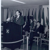John M. Cory, speaker; Edward G. Freehafer, right