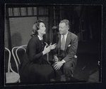 Geraldine Fitzgerald and Elliott Nugent in rehearsal for the stage production Build With One Hand