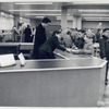 Opening week, Mrs. Kirby and Mrs. Horton at circulation desk