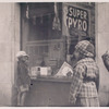 Exterior, children looking in at window display