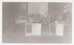 Exterior, window display on art and artists