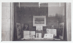 Exterior, window display on art and artists