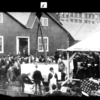 Rev. William Huntington giving the invocation upon placement of the relic box under the cornerstone