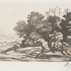 Paysage avec cavalier arabe.