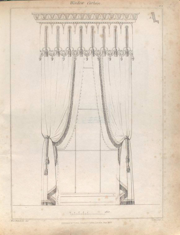 Window curtain. - NYPL Digital Collections