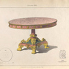 Circular table.