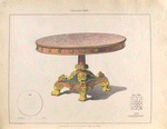 Circular table.