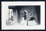 Leo Bulgakov's (?) dog with a pipe in its mouth
