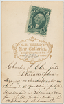 Charles S. Clampitt : Philadelphia : Engaged as quarter master on steamer “S.R. Spaulding” – July/[18]62. Storekeeper in Potomac Army from battle Fredericksburg to capture of Richmond. Phila[delphia] : O.H. Willard’s New Galleries