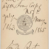 E.M. Barton : Field agent U.S.S.C. : Fifth Army Corps A[rmy] of P[otomac] : July 1863 to May 1865 / Boston : Davis  Co