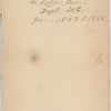 Geo. B. Page R.A. [Relief Agent] : U.S. San. Com. : Dept. N.C. [Department of North Carolina] : Jan. 1863 to 1866