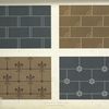Patterns in dark colours, suitable for the lower portions of walls.