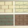 Patterns of light and dark grounds, for the upper and lower portions of walls.