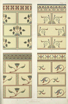 Elaborate patterns for the lower portions of walls....
