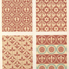 Diaper patterns, suitable for wall spaces of moderate dimensions.