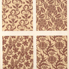 Brocade patterns in one colour upon a light ground....