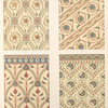 Diaper patterns, in rich colours....