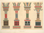Pillars, arch-mouldings, and strings.... for wall decoration.