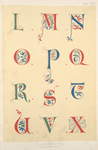 Twelfth century alphabet of initial letters
