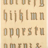 Alphabet of Gothic characters....