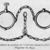 Carcans pour conduire les esclaves de l'intèrieur jusqu' au port d'embarquement, (Vignette de 1843).
