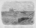 Bateau négrier, contenant 184 esclaves, échoué et capturé par un croiseur, prés Zanzibar.