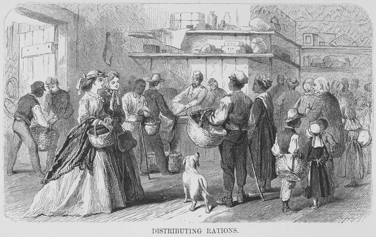 Distributing rations