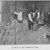 At work in the Blacksmith Shop.